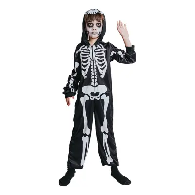 Skelett Jumpsuit Barn Maskeraddräkt - Medium