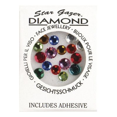 Stargazer Ansiktsdiamanter Flerfärgade