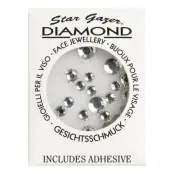 Stargazer Ansiktsdiamanter Silver