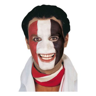 Supportersmink Vit/Röd/Svart