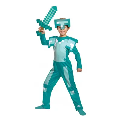 Minecraft Armor Barn Maskeraddräkt - Medium