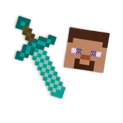 Minecraft Sword&Mask Set Steve - Minecraft -  Leksaksaffären