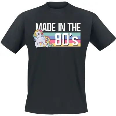 My Little Pony T-shirt - Made in the 80's - Heavyweight - S 5XL - för  svart