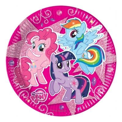 Papperstallrikar My Little Pony Glitter