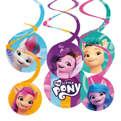 Swirls My Little Pony Hängande Dekoration - 6-pack