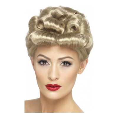40-tals Blond Peruk