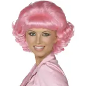 50-tals Grease Frenchy Peruk Rosa