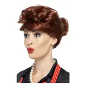 50-tals Hemmafru Peruk - One size