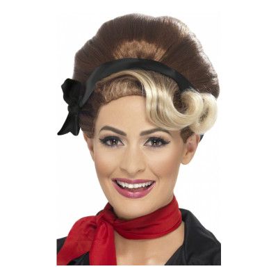 50-tals Peruk med Pannband