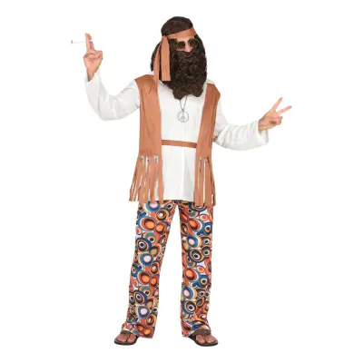 60-tals Hippie Maskeraddräkt - Medium