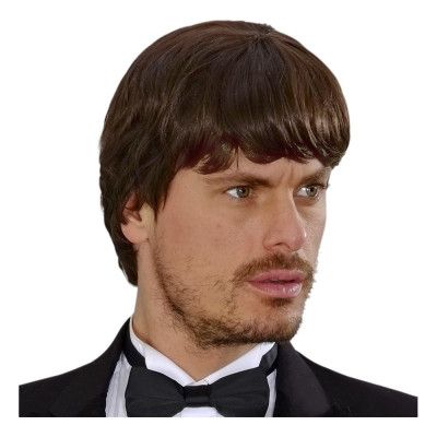 60-tals Musiker Brunett Deluxe Peruk - One size