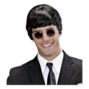 60-tals Musiker Svart Peruk - One size