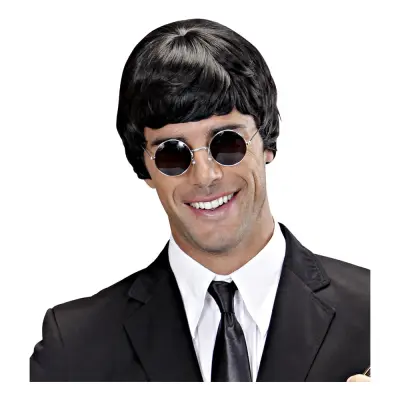 60-tals Musiker Svart Peruk - One size