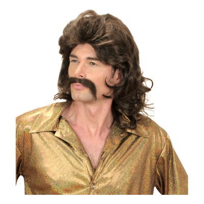 70-tals Brun Perukset - One size