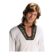 70-tals Man Brun Peruk - One size