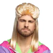80-tals Hockeyfrilla Larry Blond Peruk - One size