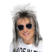 80-tals Hockeyfrissa Peruk - One size