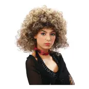80-tals Lockig Dam Tvåtonad Peruk - One size
