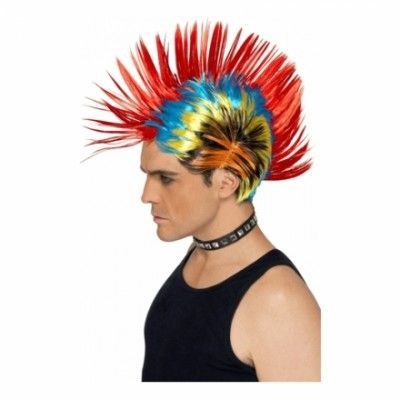80-tals Mohawk Peruk - One size