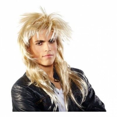 80-tals Rockare Blond Peruk - One size