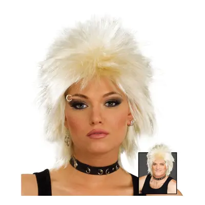 80-tals Rockidol Blond Peruk