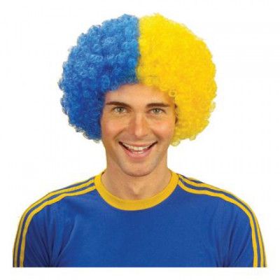 Afroperuk Blå/Gul - One size