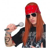 Axl Rose Perukset med Bandana och Glasögon