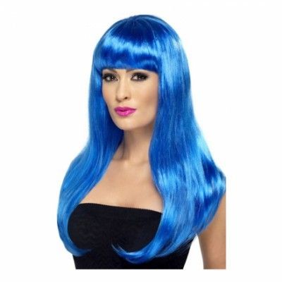 Babelicious Blå Peruk - One size