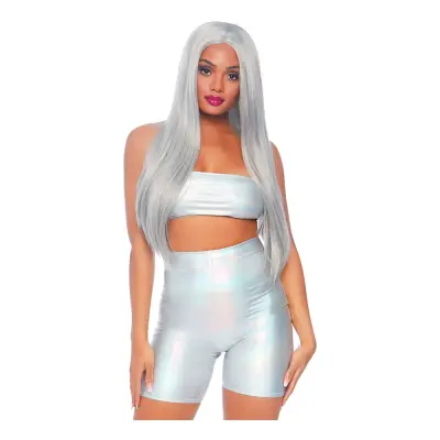 Bandeau & Shorts Holografisk Deluxe - Small/Medium