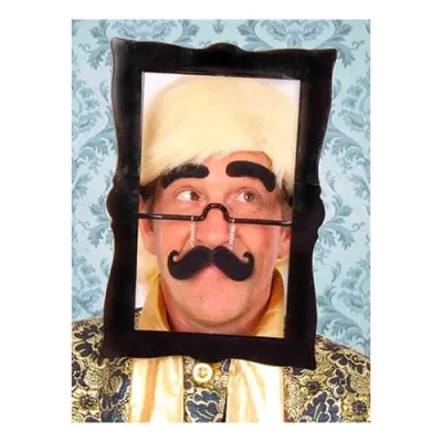 Glasögon med Fotoram & Mustasch