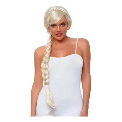 Blond Deluxe Peruk med Lång Fläta - One size