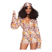 Boogie Kort Jumpsuit Deluxe Maskeraddräkt - Medium