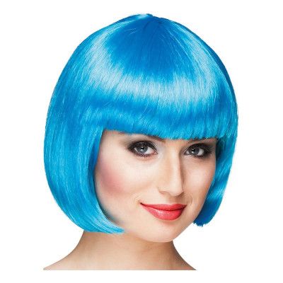 Cabaret Isblå Peruk - One size