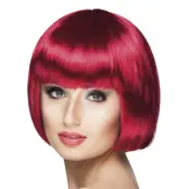 Cabaret Mörkröd Peruk - One size