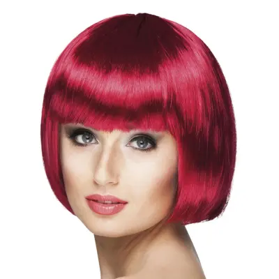 Cabaret Mörkröd Peruk - One size