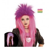 Neonrosa UV Punkperuk - One size