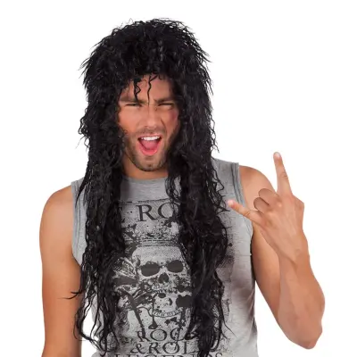 Cooper Svart Peruk - One size