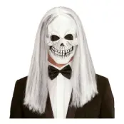 Dödskallemask med Peruk - One size
