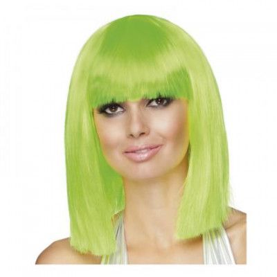 Dance Neon Grön Peruk