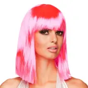 Dance Neon Rosa Peruk - One size