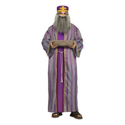 De Tre Vise Männen Lila Maskeraddräkt - One size