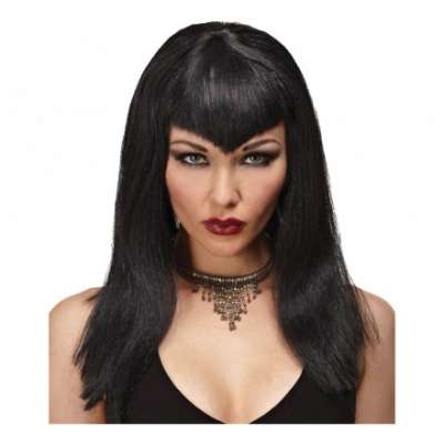 Demonia Svart Peruk - One size