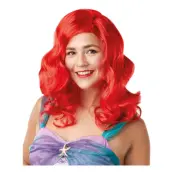 Disney Ariel Röd Peruk - One size