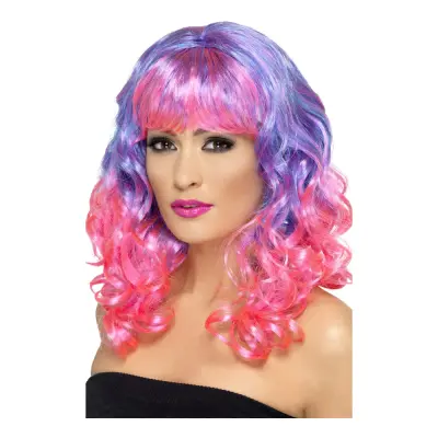 Divastatic Lila/Rosa Peruk