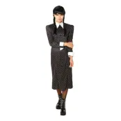 Familjen Addams Wednesday Klänning Maskeraddräkt - Medium