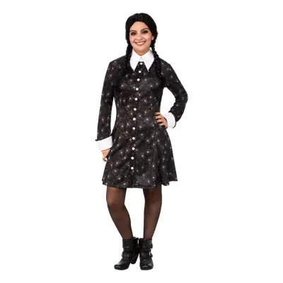 Familjen Addams Wednesday Maskeraddräkt - Large