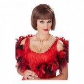 Flapper Brun Peruk - One size