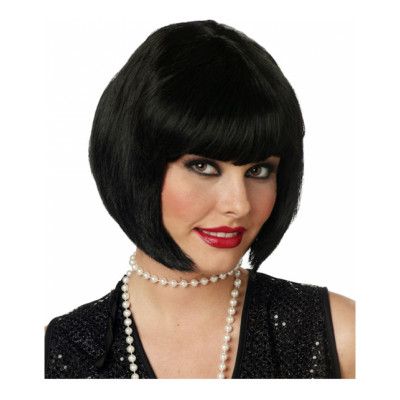 Flapper Svart Peruk