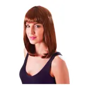 Flickperuk Brun - One size