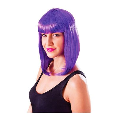 Flickperuk Neonlila - One size